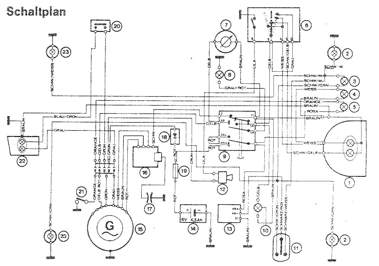 Honda Cy 50 Schaltplan - Wiring Diagram