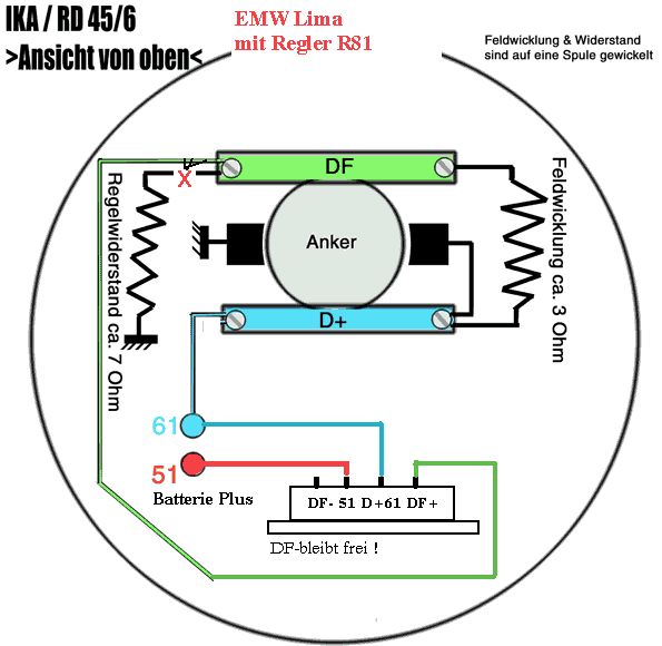 Laderegler 6V elektronisch R81 VAPE Ersatz mechnischer Regler 