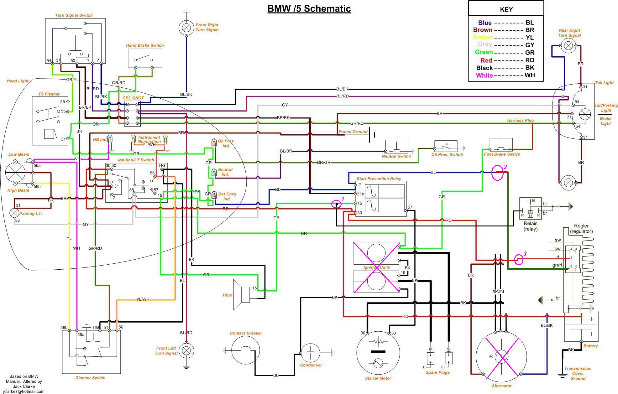 Bmw K1 Wiring Diagram - 17