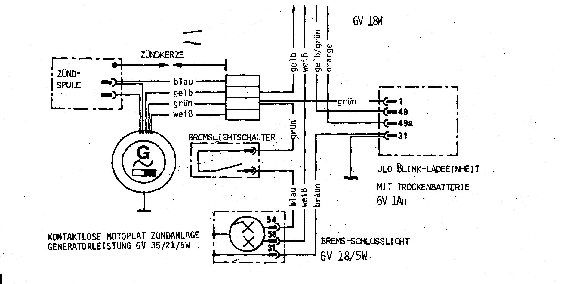 Powerdynamo, assembly insruction for (AC) Motor Sachs 125 / Hercules