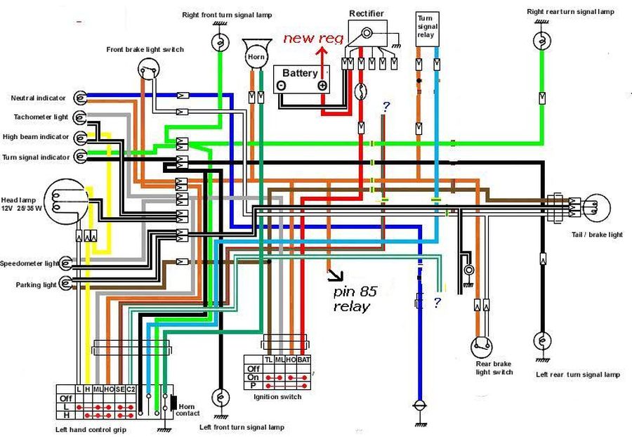 Suzuki T500 & T20 /200/250/350/500 Ignition Kit, 72 61 799 ... fuse panel diagram for 1991 chevrolet 1500 350 